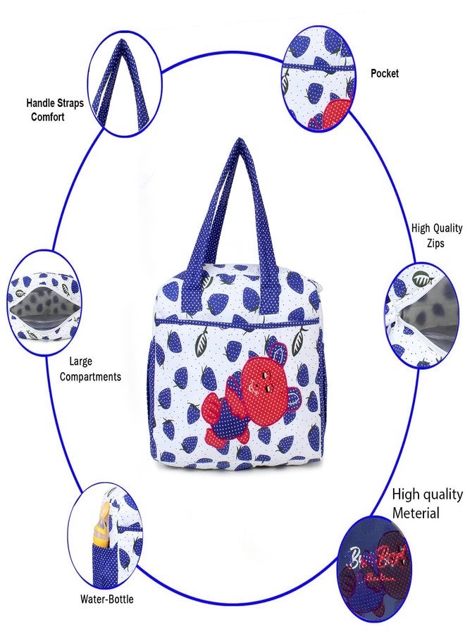 Hooper Diaper Bag for Mothers | Large Maternity Bag with Multi-Purpose Pockets, Insulated Bottle Compartments, Waterproof Material, Stylish Strawberry Print, Lightweight & Travel-Friendly - Image 3